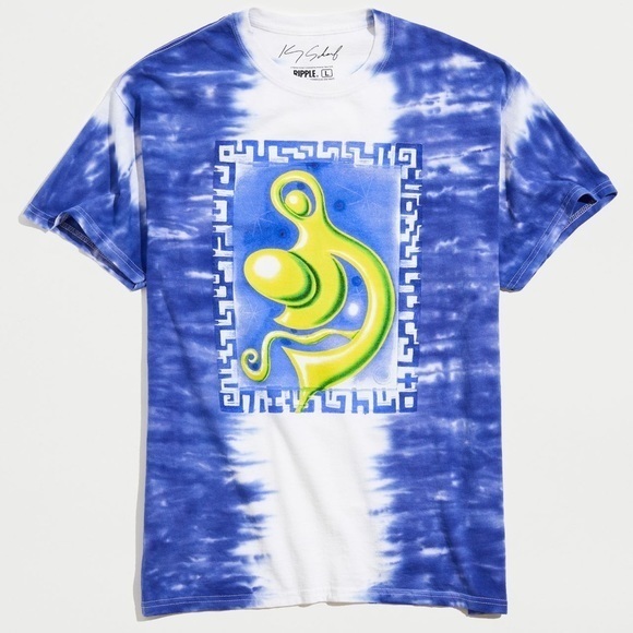 Urban Outfitters Other - Urban Outfitters Art Kenny Scharf Graphic Tie Dye Slip Tee Limited Edition sz XL